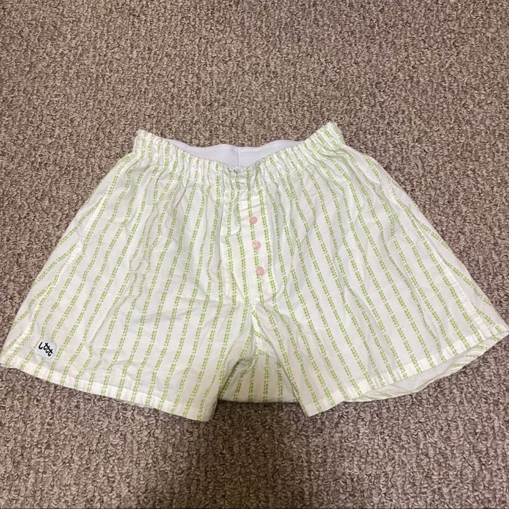 lttt Green Striped Boxer Shorts
